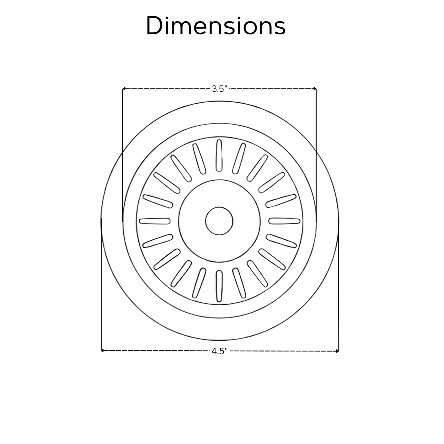 Pure Copper Sink Strainer, Solid Copper Kitchen Strainer