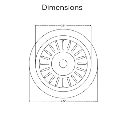 Pure Copper Sink Strainer, Solid Copper Kitchen Strainer