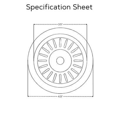 Unlacquered Brass Sink Strainer, Solid Brass Kitchen Sink Strainer