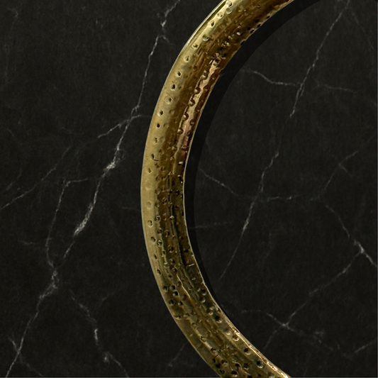 Unlacquered Brass Towel Holder, Brass Hammered Towel Hanger, Bathroom Wall Mounted Towel Ring