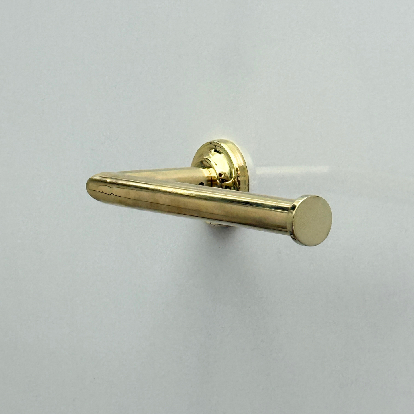 Unlacquered Brass Wall Mount Toilet Paper Holder, Solid Brass Toilet Roll Holder