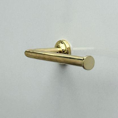 Unlacquered Brass Wall Mount Toilet Paper Holder, Solid Brass Toilet Roll Holder