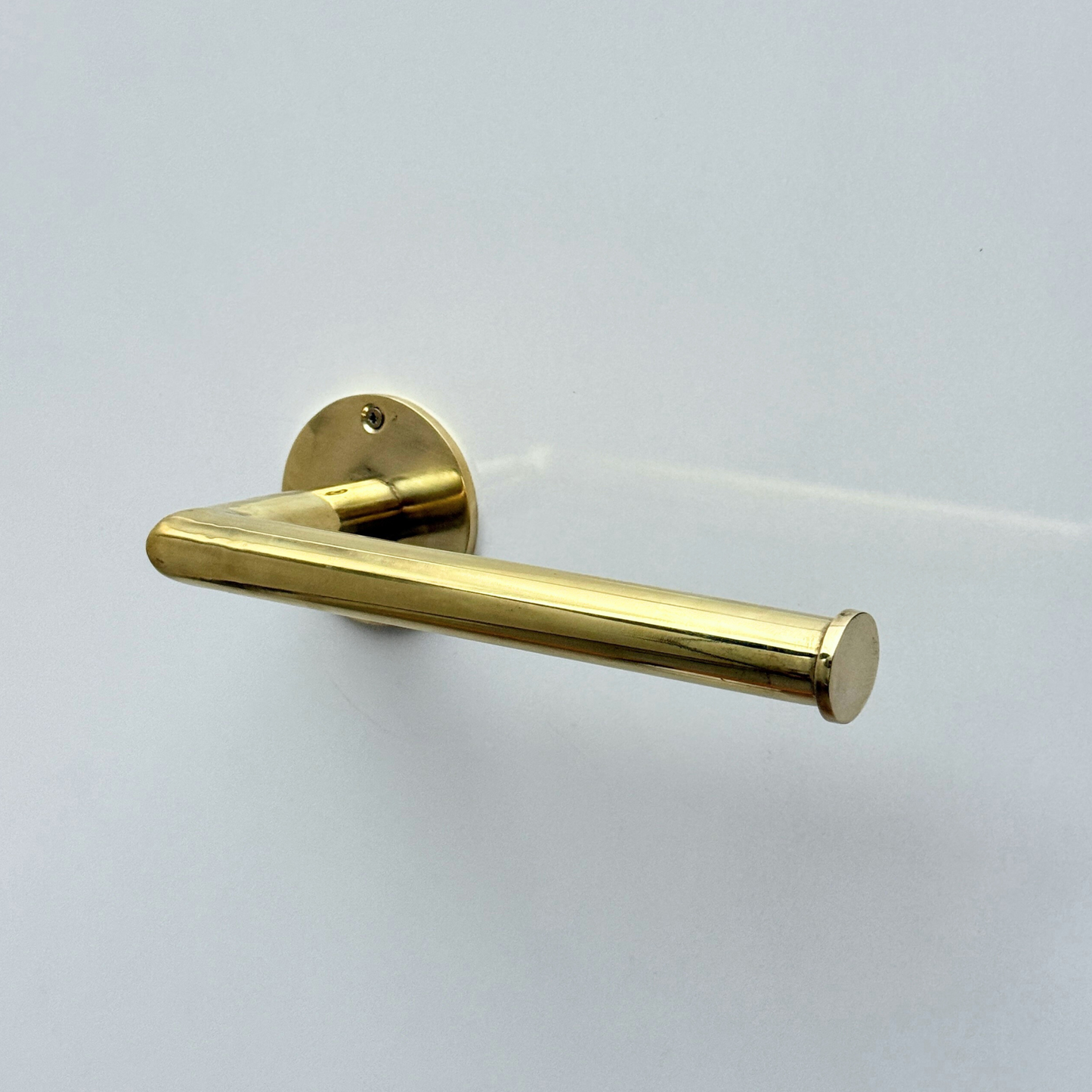 Unlacquered Brass Toilet Paper Holder, Solid Brass Wall Mount Toilet Roll Holder