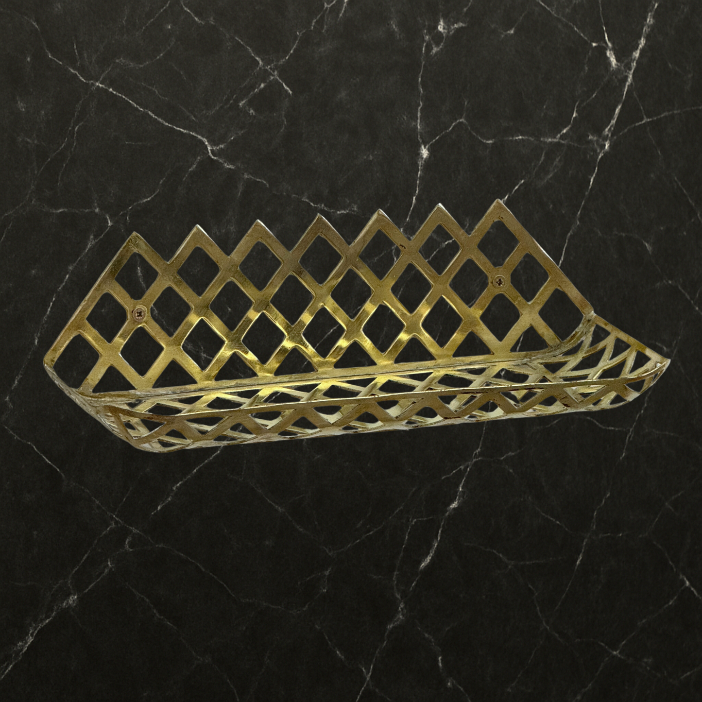 Unlacquered Brass Wall Shelf, Solid Brass Bathroom Shelf, Brass Soap Holder, Bathroom Brass Accessories